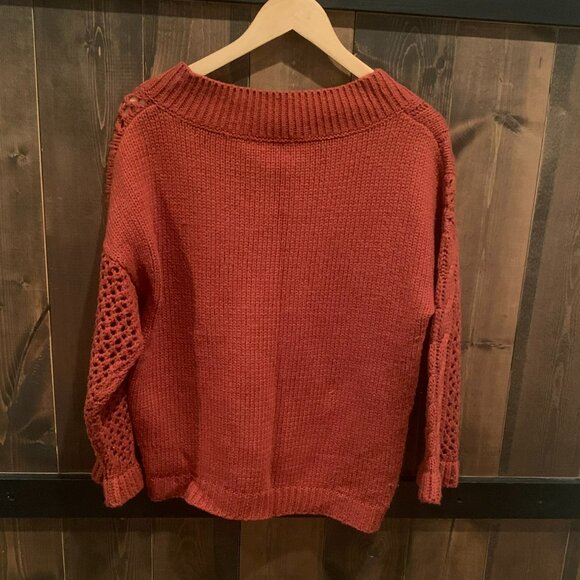 Charli London Chunky V-Neck Oversize Sweater Women's Size XS/S - Picture 7 of 7